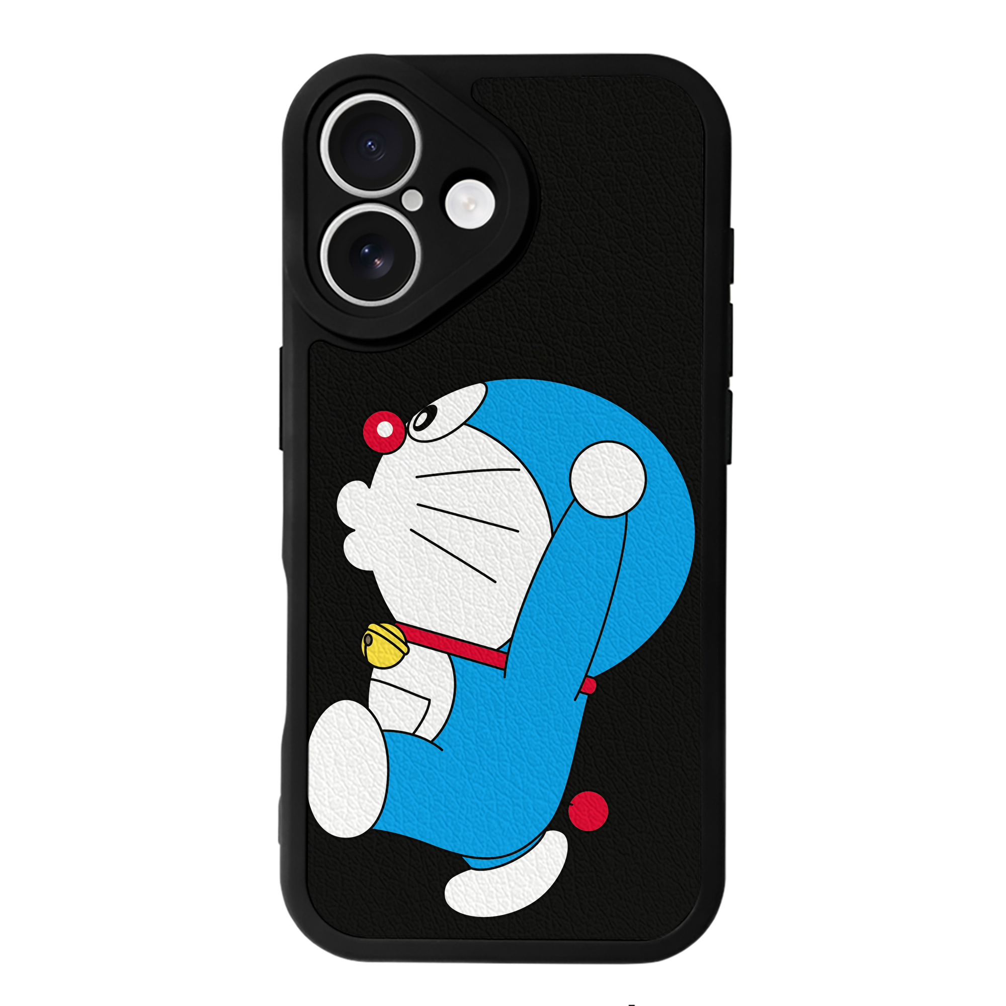 （画像用） ドラえもん Doraemon 【iPhone 16シリーズ対応】シリコンスマホケース（レザー調） 材質：シリコン